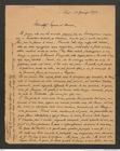Nachlass Franz Steindachner, Brief von B.? Vrankovic´ an Franz Steindachner (28.01.1892), Inv.Nr. 566.01, Seite 1